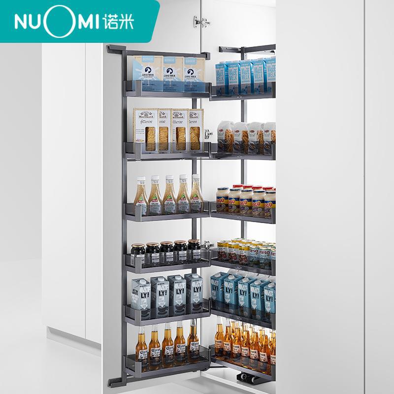 NUOMI/诺米厨房橱柜高柜拉篮多层大怪物储物柜不锈钢调味拉篮抽屉图片
