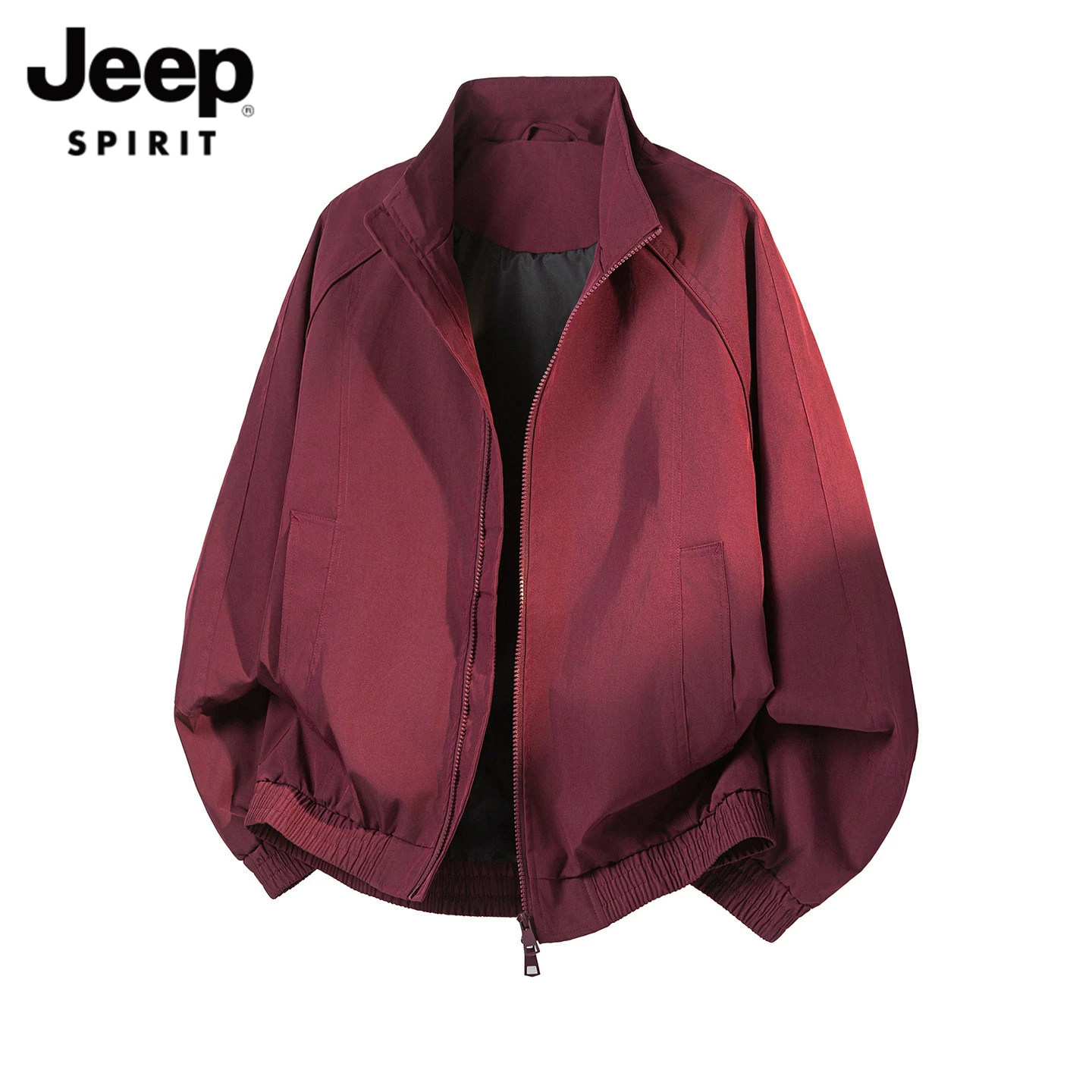 JEEP SPIRIT本命年马年红色工装夹克男士秋季2026新款宽松外套
