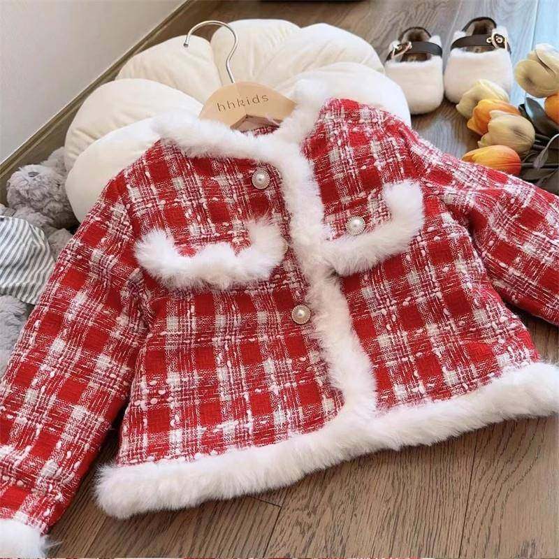 2026新款777洋气女童拜年服套装冬季儿童加棉加厚小香风红,童装/婴儿装/亲子装,儿童运动套装,淘宝优惠券,粉丝福利购,淘宝优惠卷