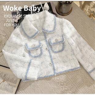 2026新款童装春装韩版女童套装时尚洋气小香风女孩衣服外套两