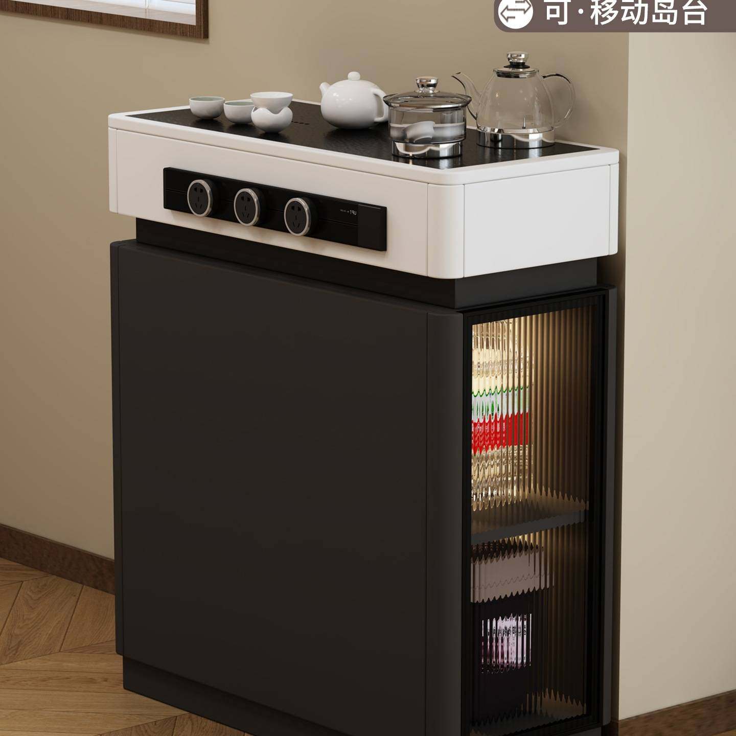 可移动单独岛台柜家用独立带茶台自动上水烧水壶餐边储物柜可定,住宅家具,餐边柜,淘宝优惠券,粉丝福利购,淘宝优惠卷