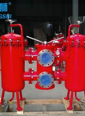 SLLF-32 40 50 65 80 100 150 200*80P 120P双筒润滑过滤器滤油器