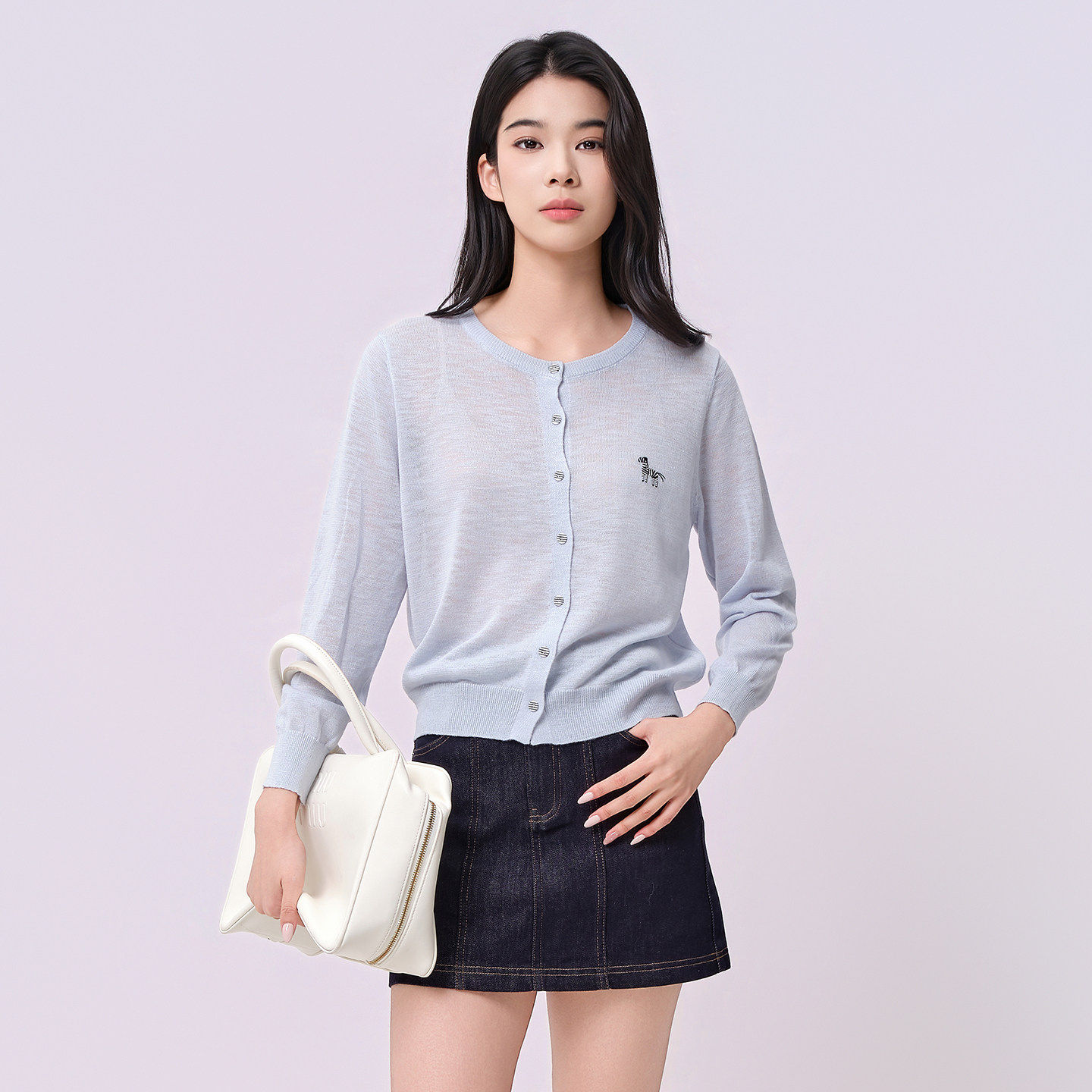开衫短款衣女小香风小个子针织图片