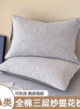 枕套一对装48cmx74cm全棉100纯棉新学生宿舍单人枕芯内胆套枕头套