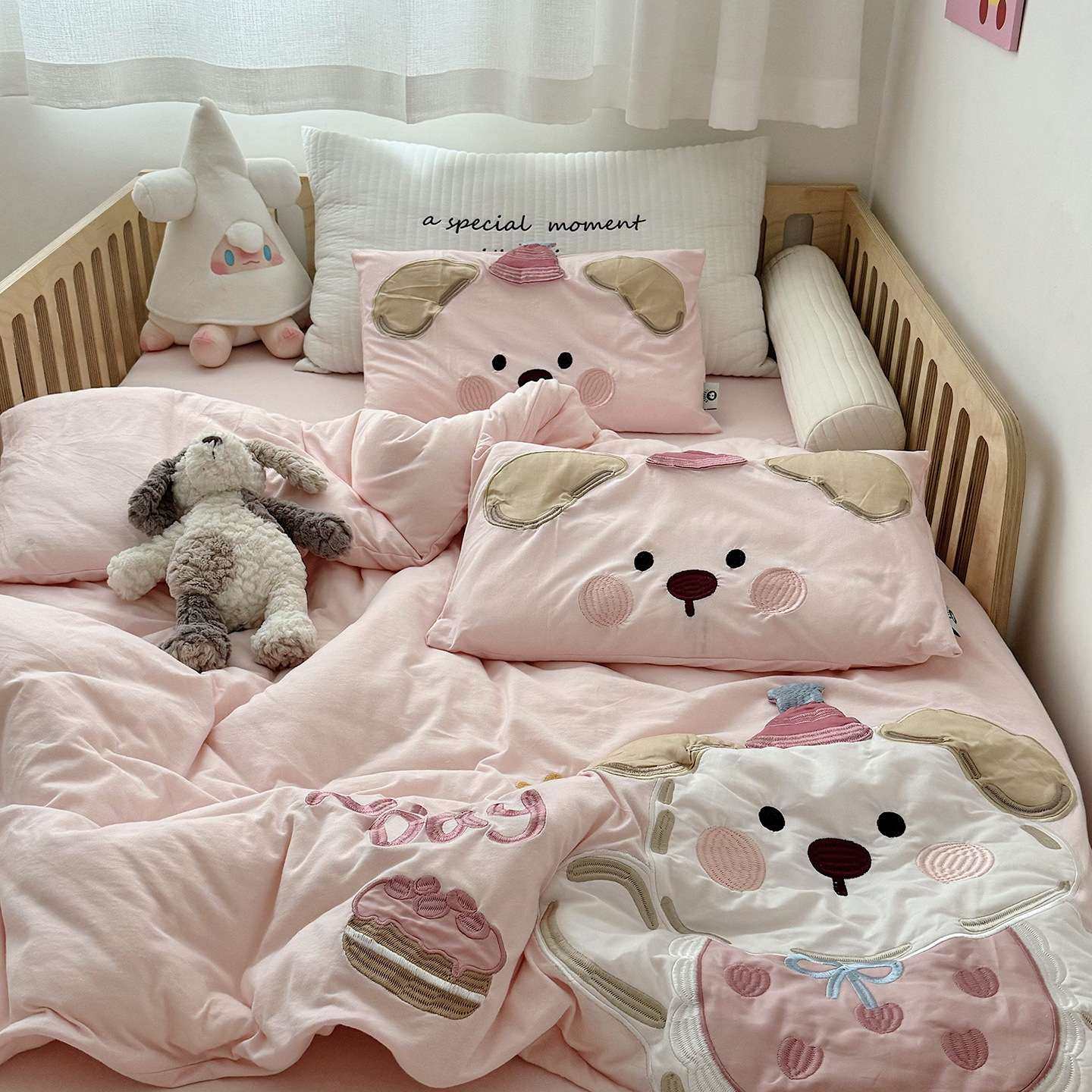 A类全棉针织棉可爱精致贴布绣儿童宝宝单品被套单人春秋被含芯,3C数码配件,其它配件,淘宝优惠券,粉丝福利购,淘宝优惠卷