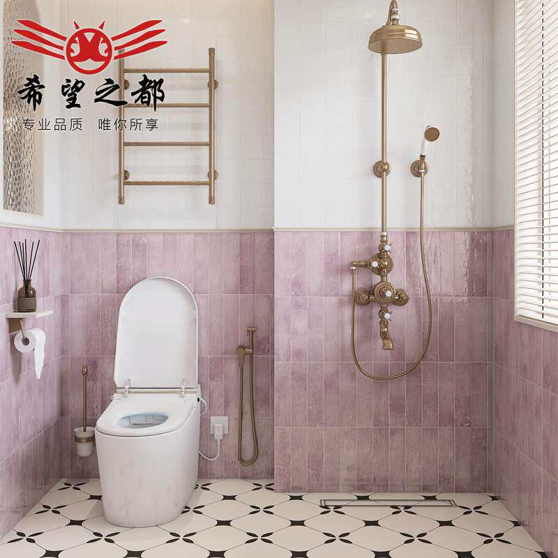 高亮釉600x1200mm冰雾蓝卫生间厨房瓷砖浴室厕所梦幻紫墙面砖