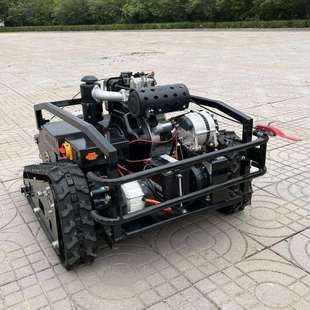 全地形遥控割草机 柴油大马力果园打草机 自走式大功率碎草还田机