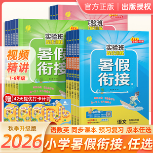 26秋新版小学实验班暑假衔接提优训练