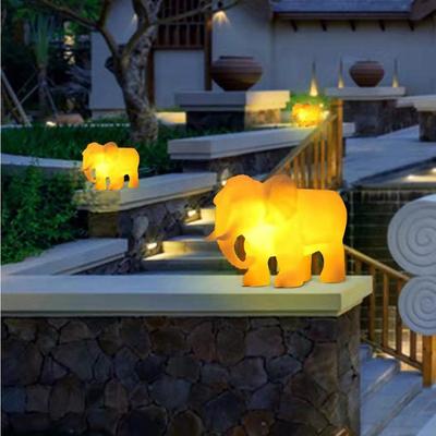 工厂直供太阳能金象庭院围墙氛围灯装饰LED跨境热销SOLAR LAMP