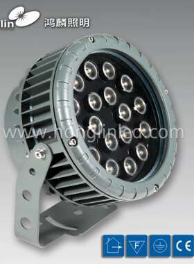 LED投光灯5W9W12W18WRGB单色照树灯投光灯插地式庭院灯车轮款