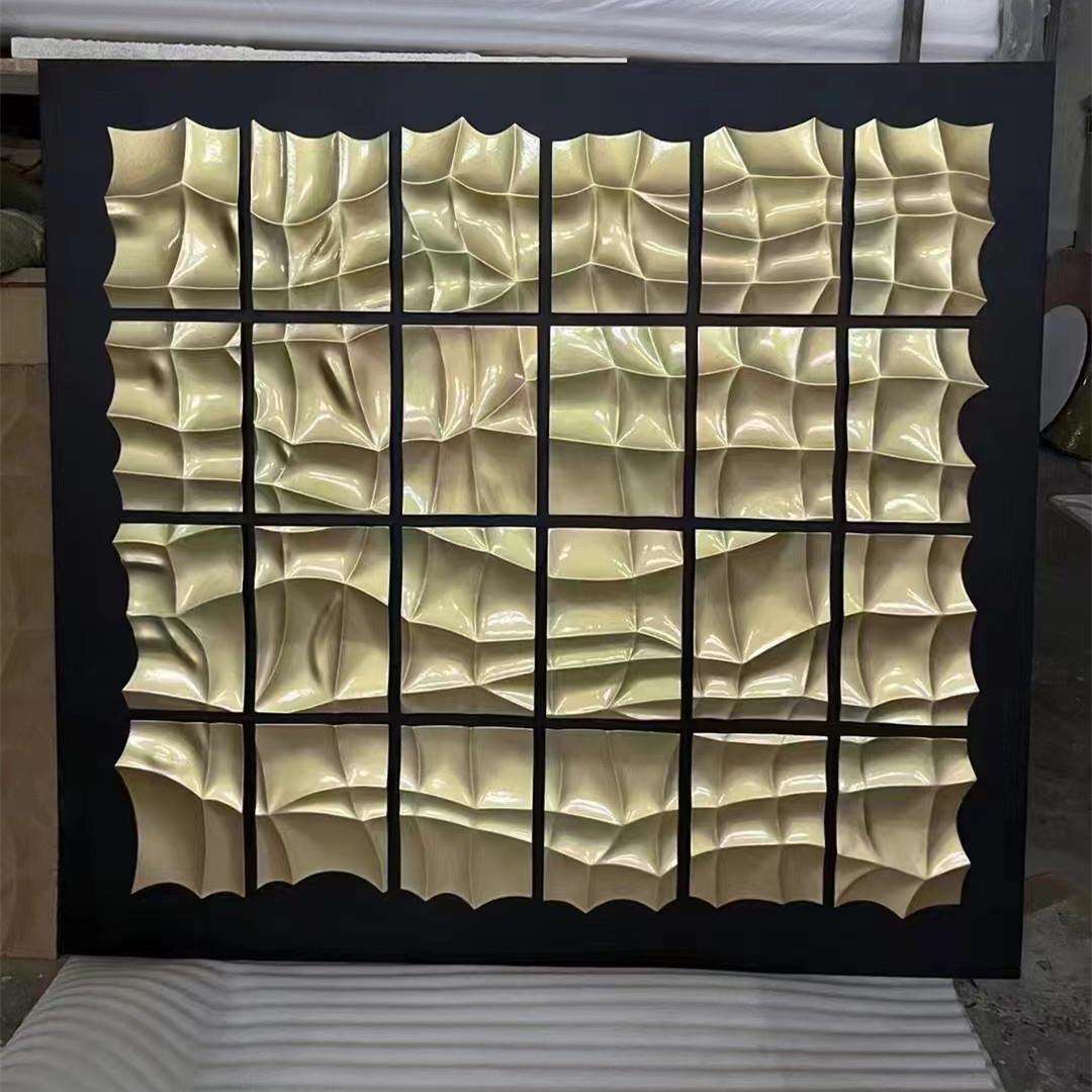 高档立体浮雕手绘抽象艺术实物画客厅装饰画现代轻奢样板间壁挂画
