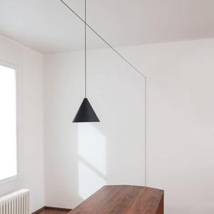 尤魅喇叭线条吊灯床头个性 创意简约客厅卧室展厅后现代几何DIY