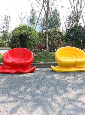 卡通长劲鹿座椅摆件户外大型商场幼儿园售楼部装饰玻璃钢座椅雕塑