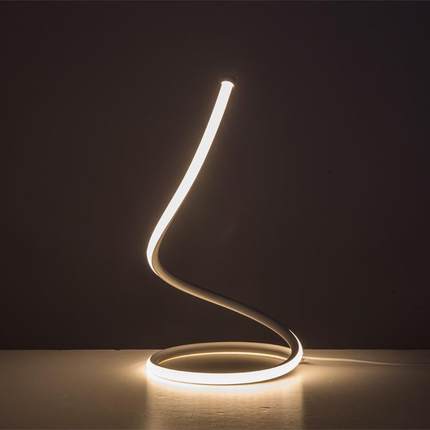 螺旋后现代LED蛇形台灯卧室客厅氛围灯触摸调光小夜灯table lamp