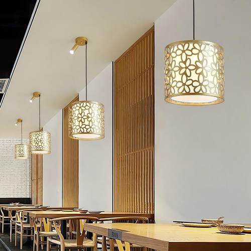 饭店火锅店吊灯现代简约餐厅吧台创意工业风餐饮美发店单头小吊灯