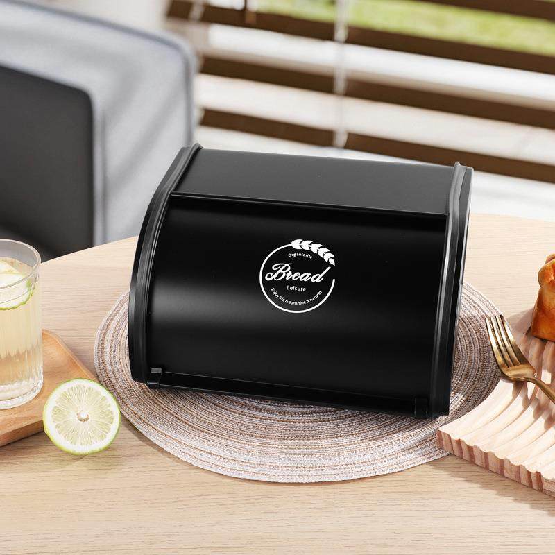 创意时尚储物北欧复古餐具面包箱高颜值餐具厨房烘焙用品收纳篮架