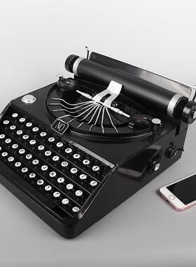 复古怀旧打字机模型铁皮手工艺品老式书店橱窗柜装饰摆件摄影道具