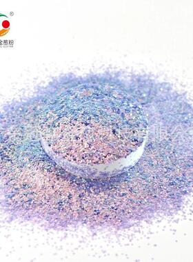 2020年新款美甲散粉亮片璀璨七彩金紫色六角金葱粉亮晶晶闪粉