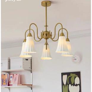 包豪斯中山吊灯复古ins风陶瓷创意设计餐厅小客厅衣帽间卧室灯具