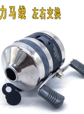 BL25大力马线双鱼堡垒双摇臂左右交换封闭式射鱼轮渔轮大力马线
