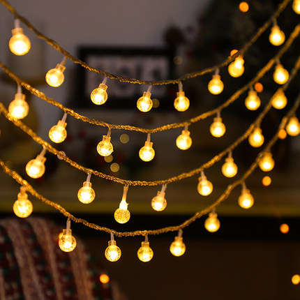 LED星星灯新年小彩灯闪灯串灯满天星卧室装饰房间布置露营氛围灯