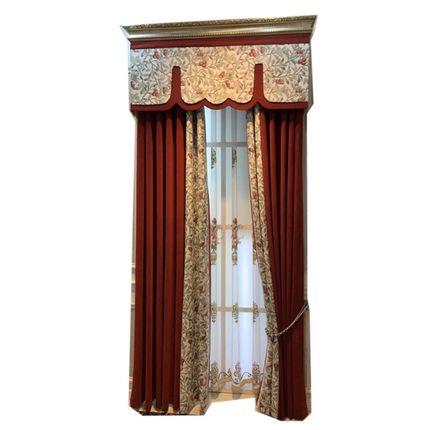 美式高档大气法式遮光窗帘成品加厚雪尼尔提花定制客厅卧室落地窗