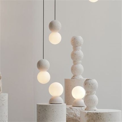 服装店展厅黄洞石底座雕塑台陈列桌圆柱体空心落地台装饰展示台柱