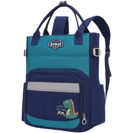 新版中小学生补习袋卡q通可爱图案手提双肩多用途补课包美术袋可