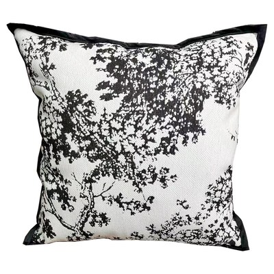 杨梅树法式抱枕套面料复古精密提花雪尼尔窗帘沙发巾布料定制