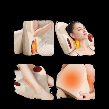 电动颈椎按摩器仪腰背部肩颈部揉捏神器全身自动家用多功能靠垫枕