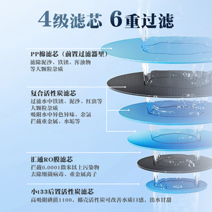 ro反渗透diy净水器直饮家用厨下式 净水机农村自来水600g汇通纯水