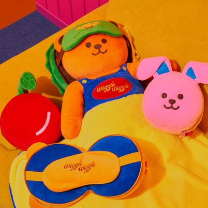 wilewile眼罩折叠颈枕u型枕办公护颈便携睡觉神器坐车靠枕头