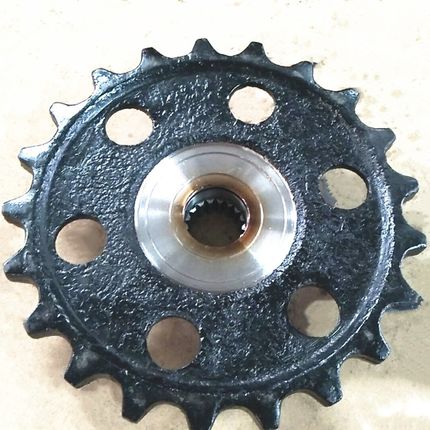 YC20-8铁履带专用驱动齿 铁炼条驱动轮 行走链轮 挖土机配件