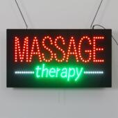 亚马逊热销LED广告牌店铺发光字灯牌 SIGN therapy LED MASSAGE