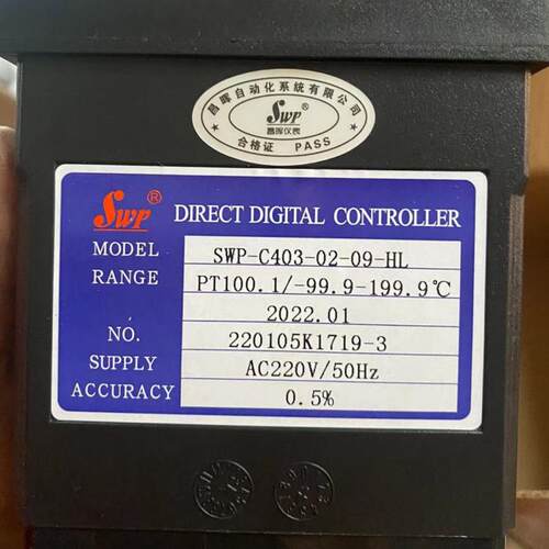 昌晖SWP-C403-02-09-HL温控仪数显表温控器PT100