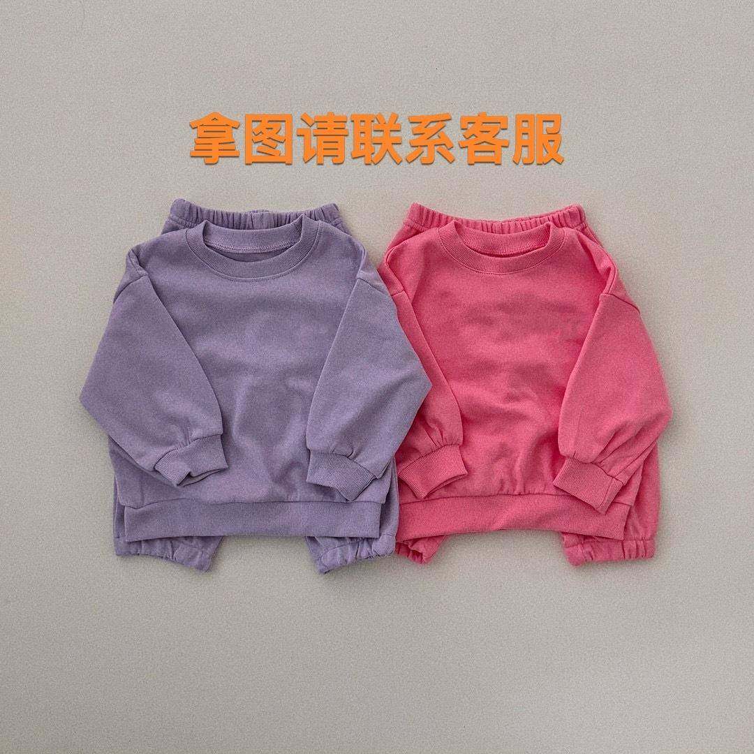 2026新款Y1098糖果色勾休闲运动套装儿童春秋款刺log,童装/婴儿装/亲子装,儿童运动套装,淘宝优惠券,粉丝福利购,淘宝优惠卷