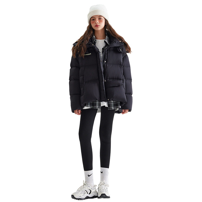 2025新款女童羽绒服冬季初中生冬装加厚外套大童青少年短款面