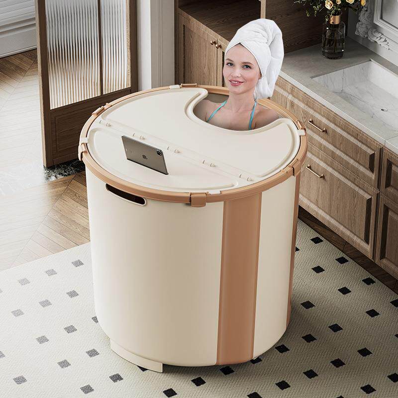 家用免安装浴桶成人浴缸大号洗澡盆儿童洗澡桶可折叠多功能泡澡桶