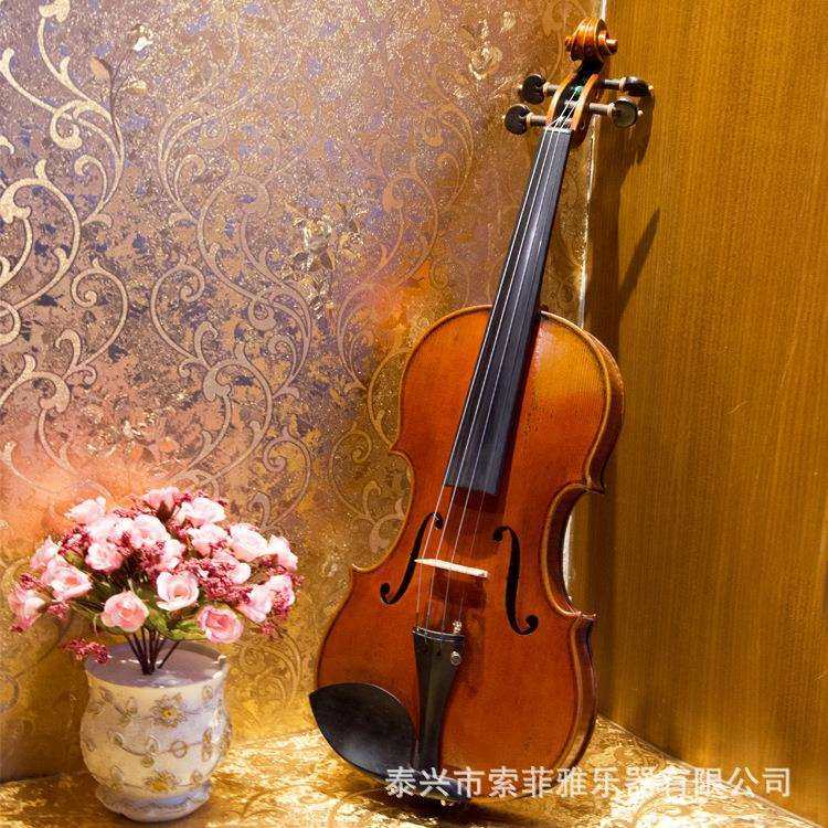 演奏级云杉欧料成人独奏小提琴