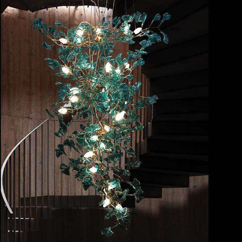 银杏吊灯客厅灯创意餐厅灯轻奢别墅酒店楼梯全铜灯复式设计艺术灯,鲜花速递/花卉仿真/绿植园艺,割草机/草坪机,淘宝优惠券,粉丝福利购,淘宝优惠卷