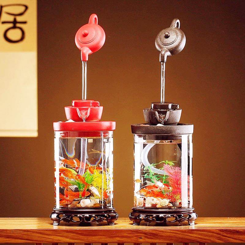 桌面流水摆件轻奢陶瓷家居客厅创意养鱼缸生财办公客厅悬壶装饰品,鲜花速递/花卉仿真/绿植园艺,割草机/草坪机,淘宝优惠券,粉丝福利购,淘宝优惠卷