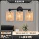 三头藤罩壁灯 跨境电商热采wall lamp壁灯多光源绳编灯罩