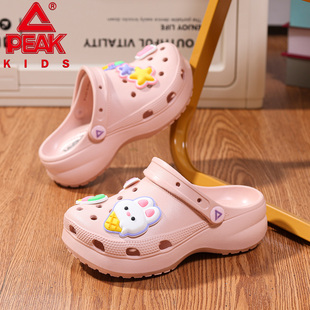 匹克儿童洞洞鞋女童拖鞋外穿防滑软底小孩童鞋2026新款户外沙滩鞋