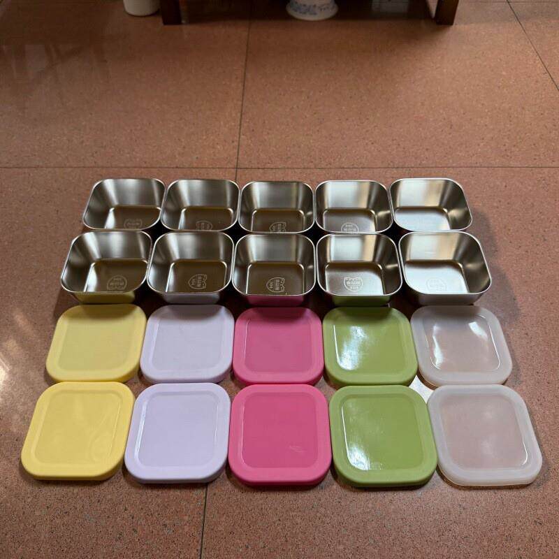304不锈钢饭盒密封保鲜盒微波炉可用便当盒定量分装减脂餐盒