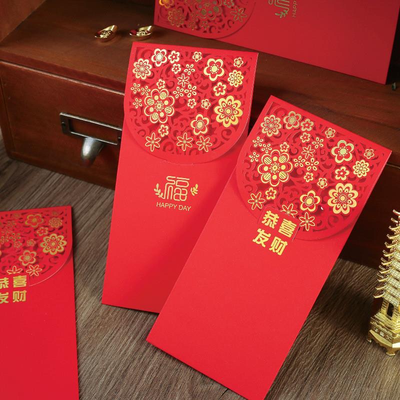 复古风镂空结婚红包创意个性 婚礼千元利是封加厚可加LOGO