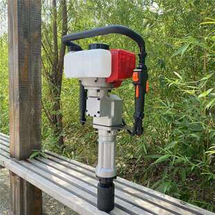 河道抗洪手持式打桩机防汛抢险护栏加固植桩机工程大棚钢管打桩机