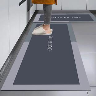 跨境厂家现代简约风厨房地垫脚垫进门入户耐脏防滑垫地毯长条