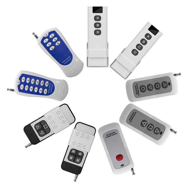 1000米单键远距离大功率学习码无线发射器433遥控器12键遥控手柄