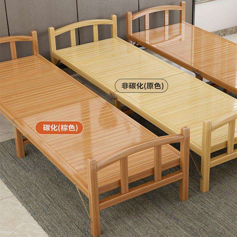 竹床硬板人家凉板床床实木夏季用成人可折叠床单人双便宜午休午睡