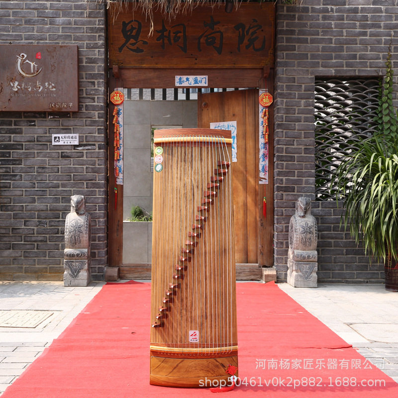 复古贝雕1米小古筝 便携式仿唐演奏考级练习古筝弹拨乐器批发